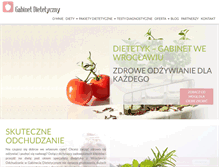 Tablet Screenshot of gabinet-dietetyczny.pl